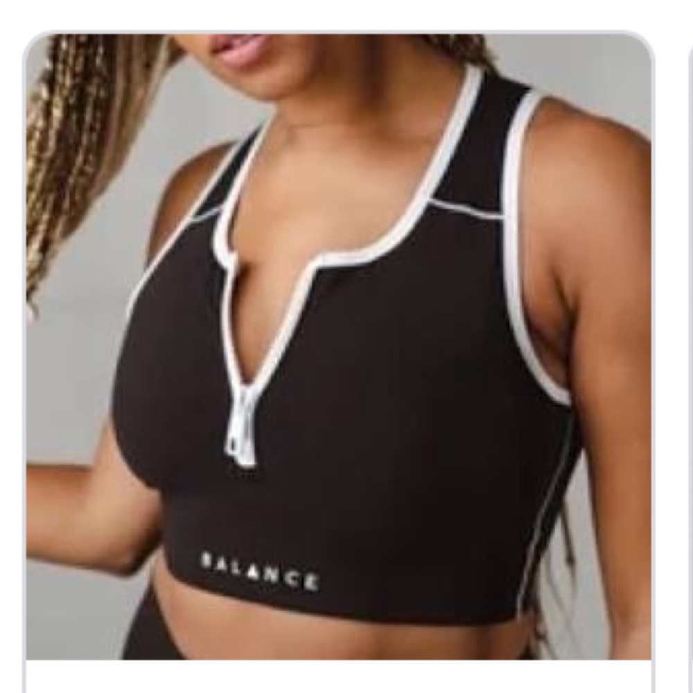 Balance Athletica (now Vitality) Isotope Bra Carbon Front zip